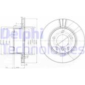 Sats om 2 bromsskivor DELPHI - BG3899C