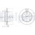 Sats om 2 bromsskivor DELPHI - BG4003