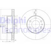 Sats om 2 bromsskivor DELPHI - BG4100