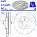 Sats om 2 bromsskivor DELPHI - BG5000C