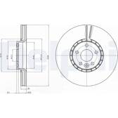 Bromsskiva (per enhet) DELPHI - BG9085