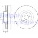 Bromsskiva (per enhet) DELPHI - BG9173C
