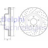 Bromsskiva (per enhet) DELPHI - BG9235C