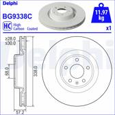 Bromsskiva fram DELPHI - BG9338C