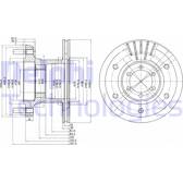Bromsskiva (per enhet) DELPHI - BG9453