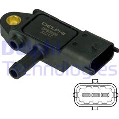 Capteur, pression des gaz échappement DELPHI - DPS00009