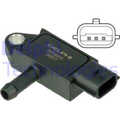 Capteur, pression des gaz échappement DELPHI - DPS00015
