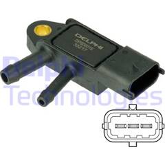 Capteur, pression des gaz échappement DELPHI - DPS00019