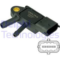 Capteur, pression des gaz échappement DELPHI - DPS00021