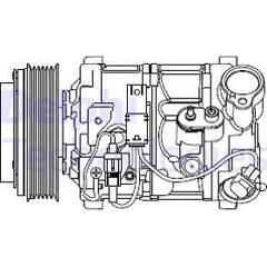 Compresseur de climatisation DELPHI - CS20545