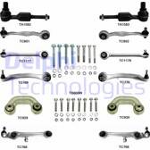Control/Trailing Arm Kit, wheel suspension DELPHI - TC1300KIT