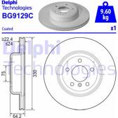 Disco de freno (por unidad) DELPHI - BG9129C
