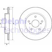Juego de 2 discos de freno DELPHI - BG4183C