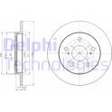 Juego de 2 discos de freno DELPHI - BG4233