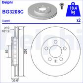 Set freni a disco DELPHI - BG3208C