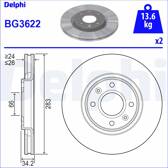 Set freni a disco DELPHI - BG3622
