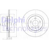 Jeu de 2 disques de frein DELPHI - BG3741