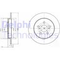 Jeu de 2 disques de frein DELPHI - BG4201C