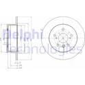 Jeu de 2 disques de frein DELPHI - BG4268