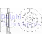 Jeu de 2 disques de frein DELPHI - BG4388C