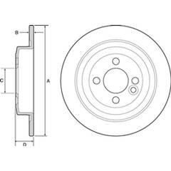 Jeu de 2 disques de frein DELPHI - BG4560C