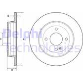 Jeu de 2 disques de frein DELPHI - BG4564