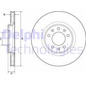 Jeu de 2 disques de frein DELPHI - BG4806C