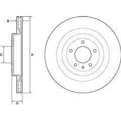 Disque de frein (à l'unité) DELPHI - BG9126C