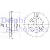 Jeu de 2 disques de frein DELPHI - BG2872