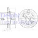 Jeu de 2 disques de frein DELPHI - BG3144