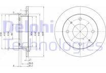Jeu de 2 disques de frein