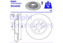 Jeu de 2 disques de frein