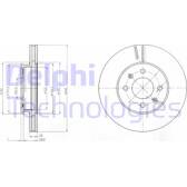 Jeu de 2 disques de frein DELPHI - BG4096