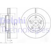 Jeu de 2 disques de frein DELPHI - BG4114C