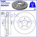 Jeu de 2 disques de frein DELPHI - BG4241