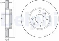 Certification ECE-R90 Qualité Disques De Frein Avant Bosch BD1400 - Kit 2 Pièces Certification ECE-R90 Disque Voiture