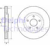 Jeu de 2 disques de frein DELPHI - BG4759C