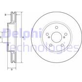 Jeu de 2 disques de frein DELPHI - BG4952C
