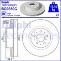 Disque de frein (à l'unité) DELPHI - BG9369C