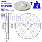 Disque de frein (à l'unité) DELPHI - BG9383C