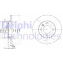 Brake disc set (2) DELPHI - BG2116