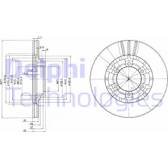 Brake disc set (2) DELPHI - BG2561