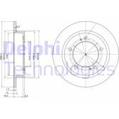 Brake disc set (2) DELPHI - BG2584