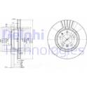 Brake disc set (2) DELPHI - BG3039