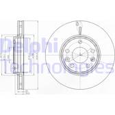 Brake disc set (2) DELPHI - BG4264