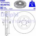 Brake disc set (2) DELPHI - BG4970C