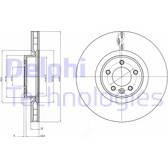Brake disc (per unit) DELPHI - BG9079C