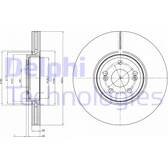 Brake disc (per unit) DELPHI - BG9687