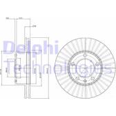 Brake disc (per unit) DELPHI - BG9692