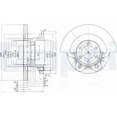 Brake disc (per unit) DELPHI - BG9722